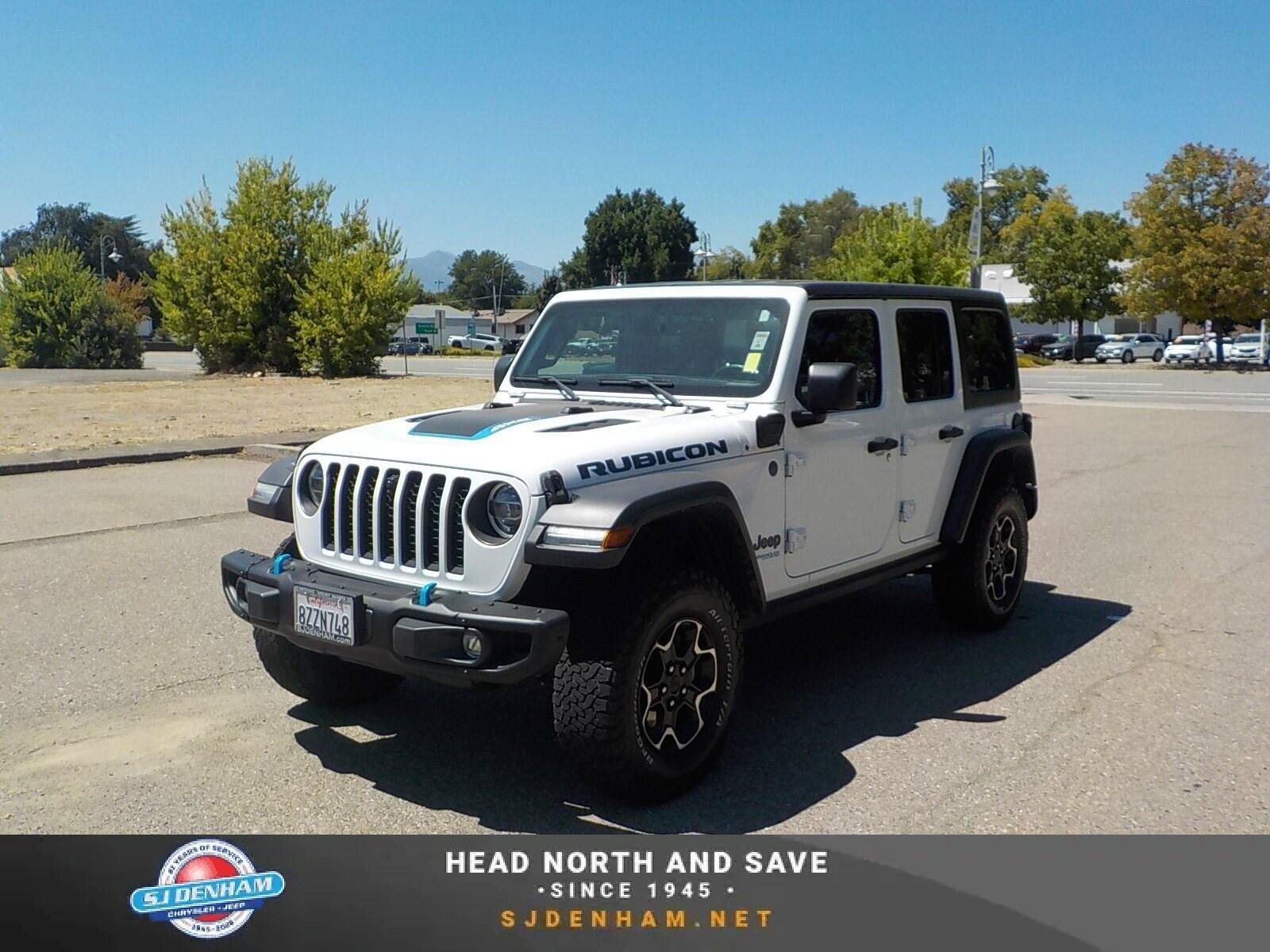 Used 2021 Jeep Wrangler Unlimited Rubicon 4xe w/ Steel Bumper Group AWD/4WD image 1