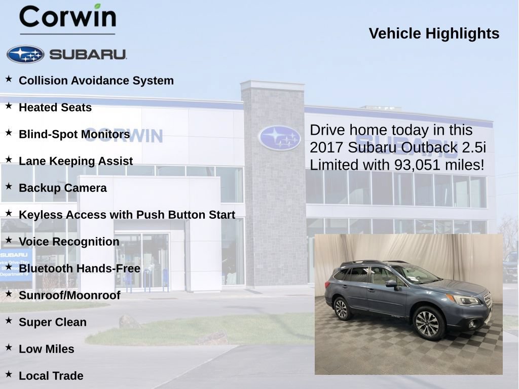 Used 2017 Subaru Outback 2.5i Limited AWD/4WD image 6