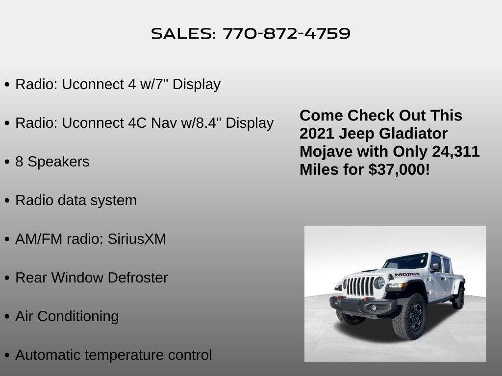 Used 2021 Jeep Gladiator Mojave image 25