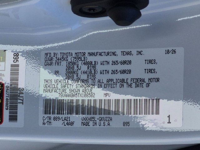 New 2026 Toyota Sequoia Platinum w/ TRD Off-Road Package AWD/4WD image 35