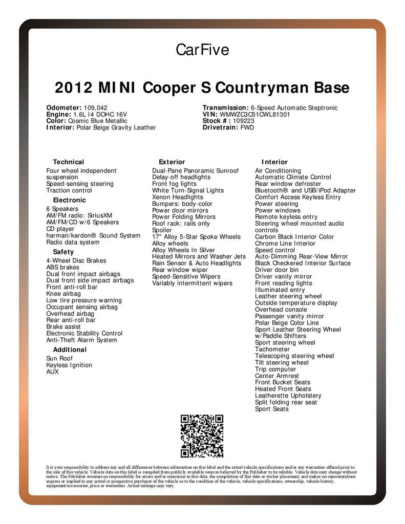 Used 2012 MINI Cooper Countryman S image 31