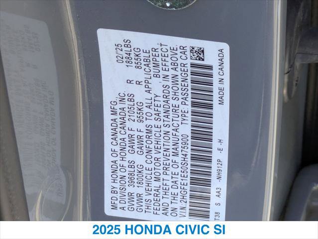 Certified 2025 Honda Civic Si image 26