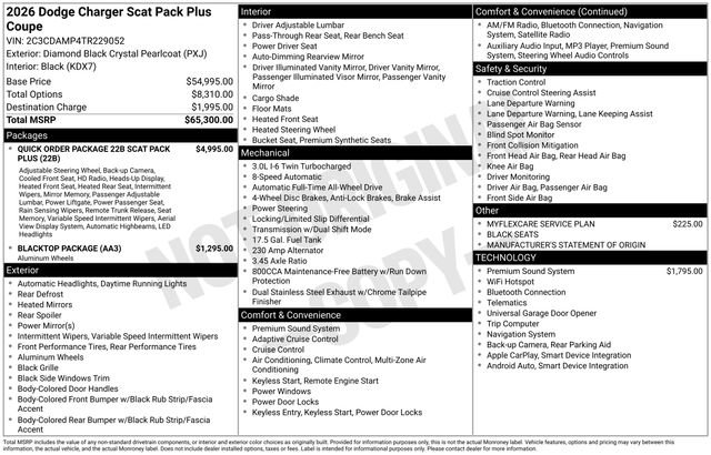 New 2026 Dodge Charger R/T Scat Pack image 4