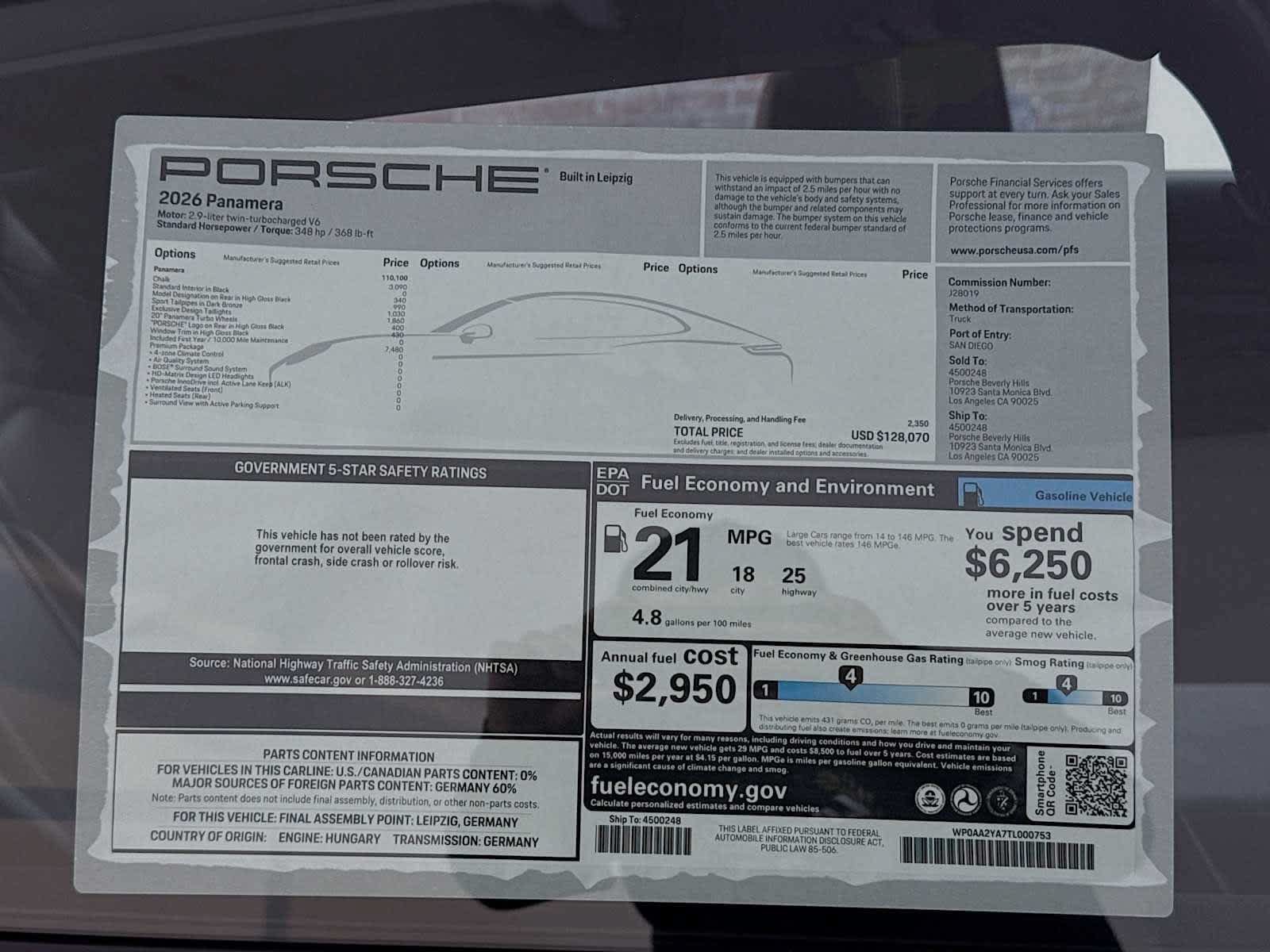 New 2026 Porsche Panamera 4 AWD/4WD image 56