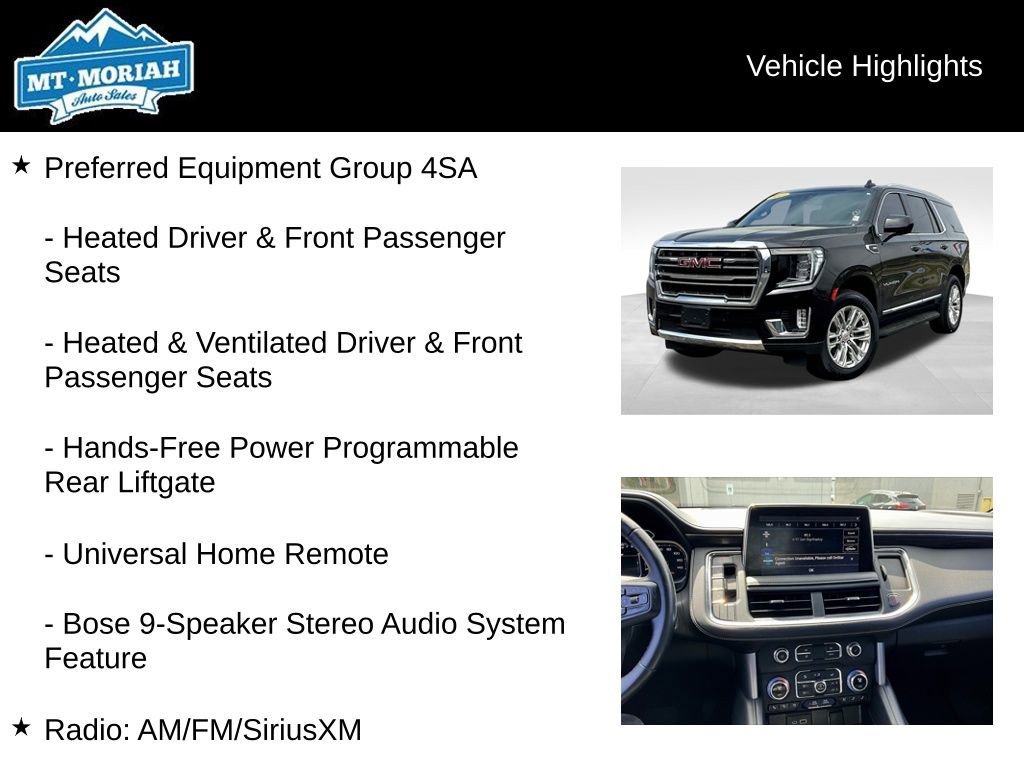 Used 2021 GMC Yukon SLT AWD/4WD image 8