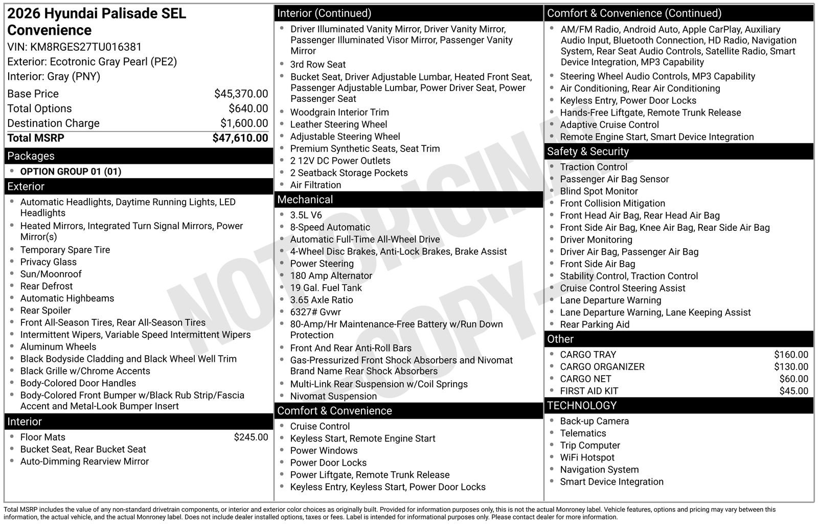 New 2026 Hyundai Palisade SEL image 4
