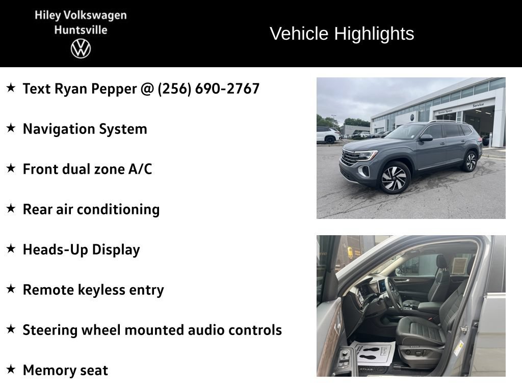 Certified 2026 Volkswagen Atlas SEL AWD/4WD image 7