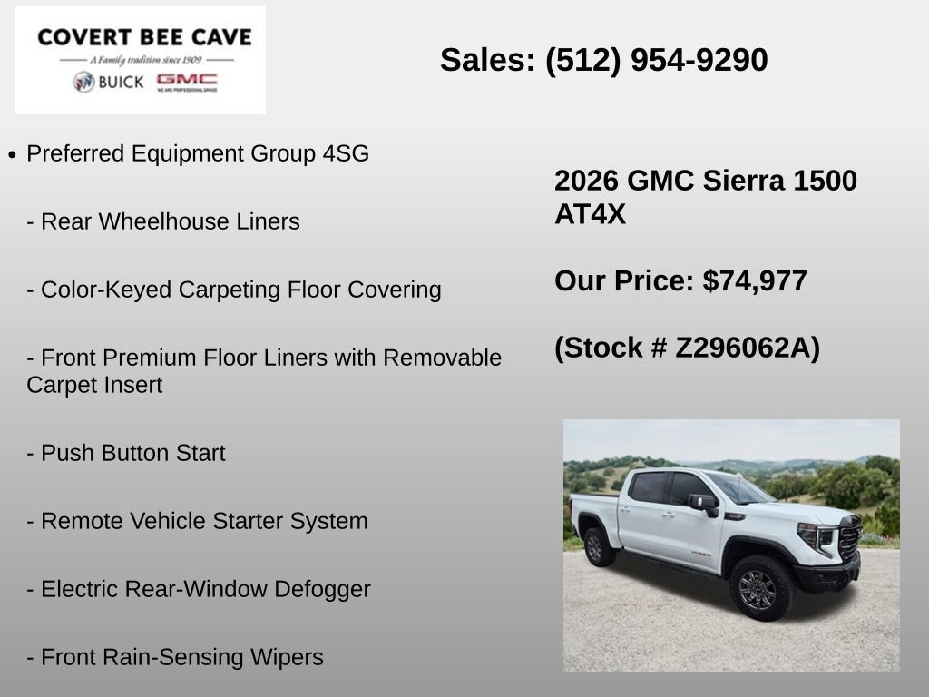 Used 2026 GMC Sierra 1500 AT4X AWD/4WD image 12