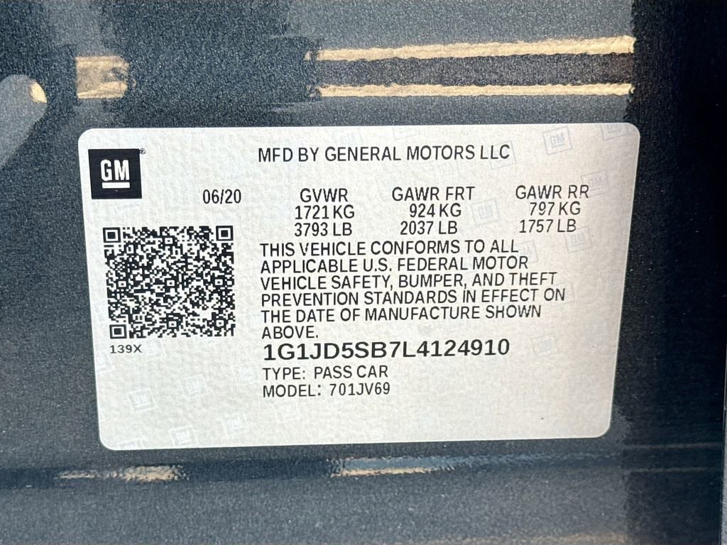 Used 2020 Chevrolet Sonic LT w/ Convenience Package image 38