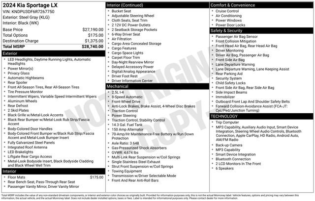 Used 2024 Kia Sportage LX image 11