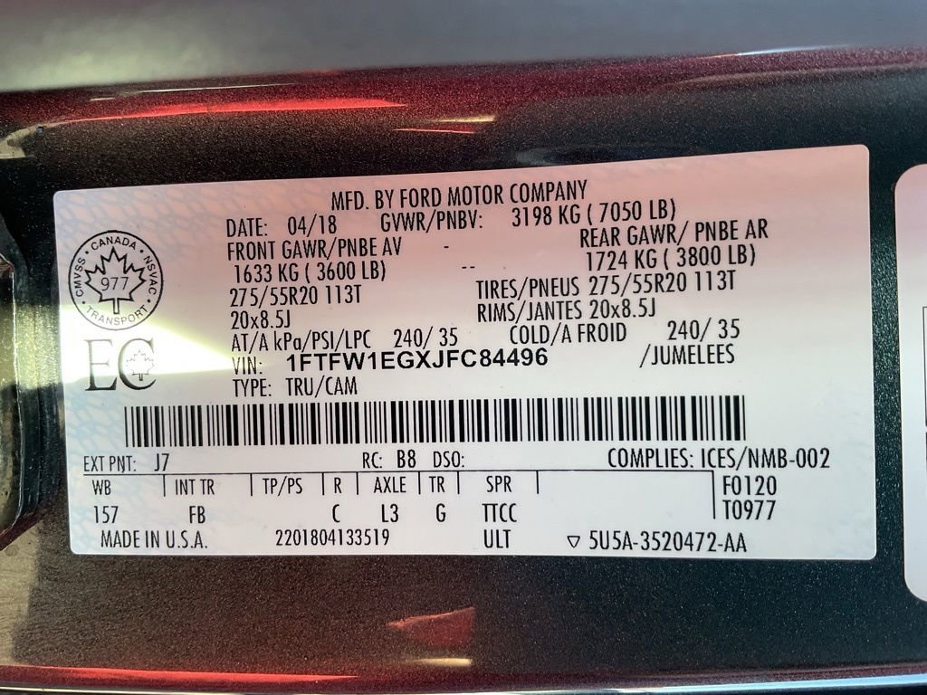 Used 2018 Ford F150 XLT w/ Equipment Group 302A Luxury AWD/4WD image 41
