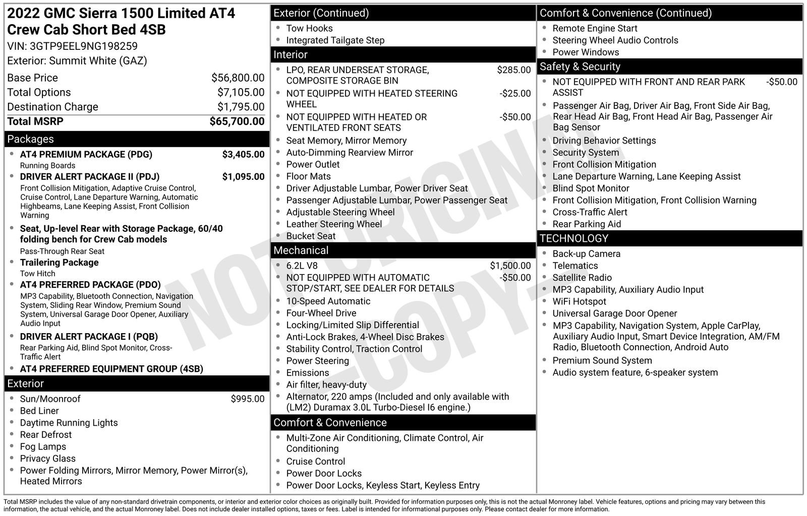 Used 2022 GMC Sierra 1500 AT4 w/ AT4 Premium Package AWD/4WD image 17