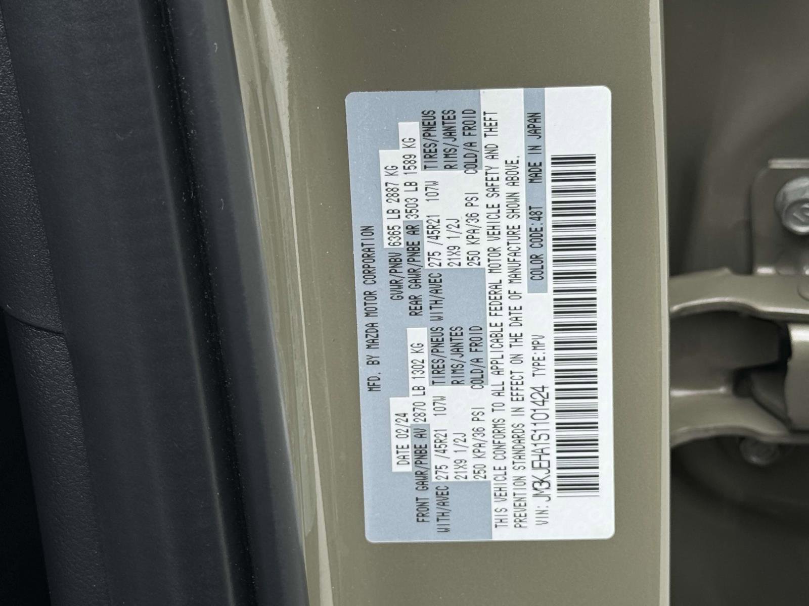 Certified 2025 MAZDA CX-70 Plug-In Hybrid w/ Premium Plus image 31