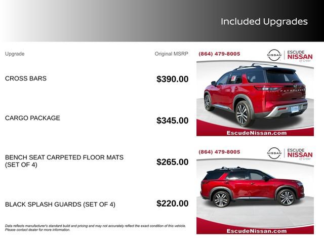 Certified 2023 Nissan Pathfinder Platinum w/ Cargo Package image 14