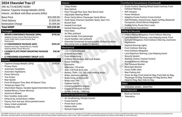 Used 2024 Chevrolet Trax LT w/ Driver Confidence Package image 22