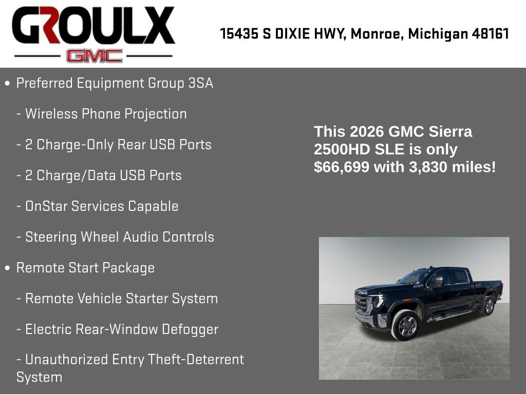 Used 2026 GMC Sierra 2500 SLE w/ SLE Value Package; image 15