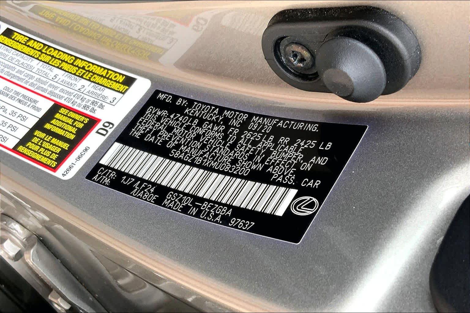 Used 2021 Lexus ES 350 F Sport w/ Accessory Package FWD image 35