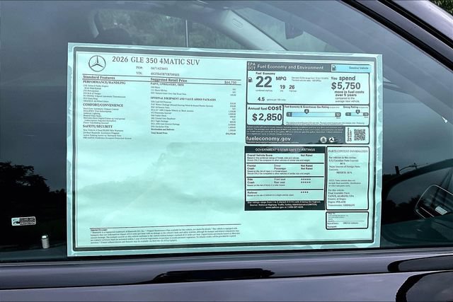 New 2026 Mercedes-Benz GLE 350 4MATIC image 16