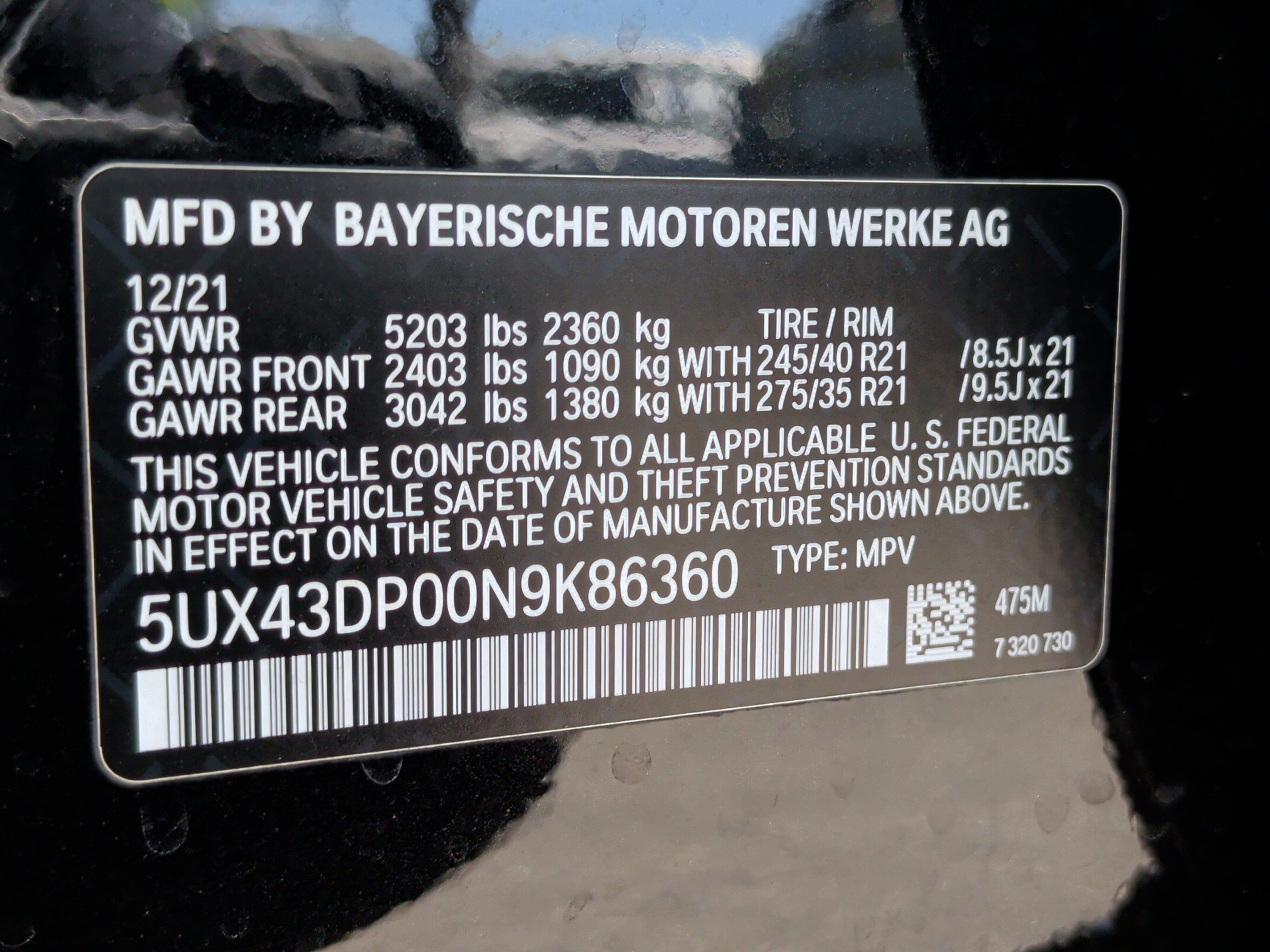 Used 2022 BMW X3 sDrive30i w/ Premium Package 2 image 40