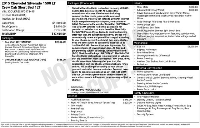 Certified 2015 Chevrolet Silverado 1500 LT w/ All Star Edition image 34