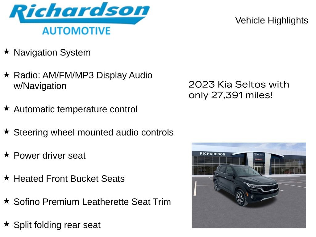 Used 2023 Kia Seltos SX image 11