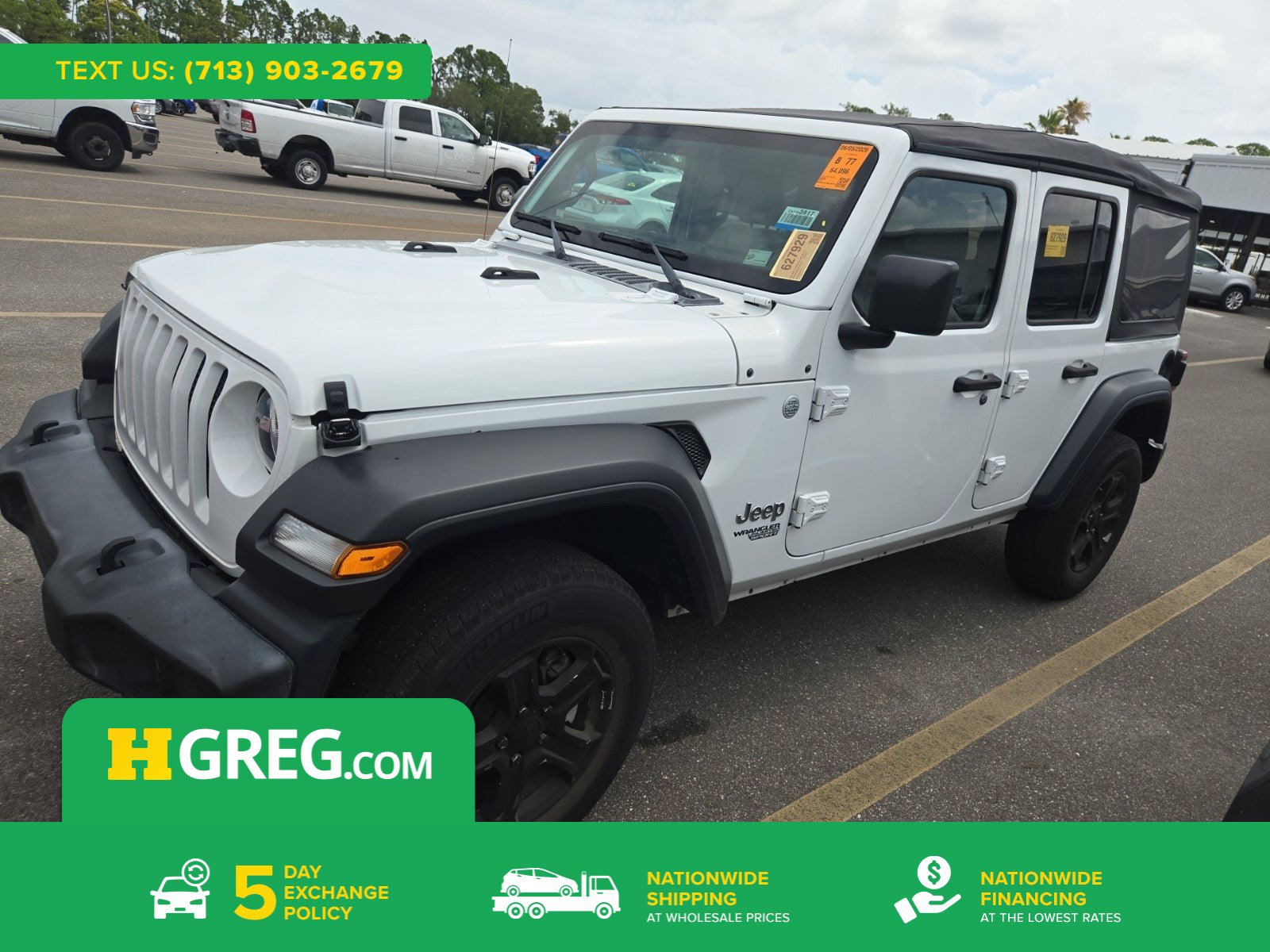 Used 2020 Jeep Wrangler Unlimited Sport S AWD/4WD image 1