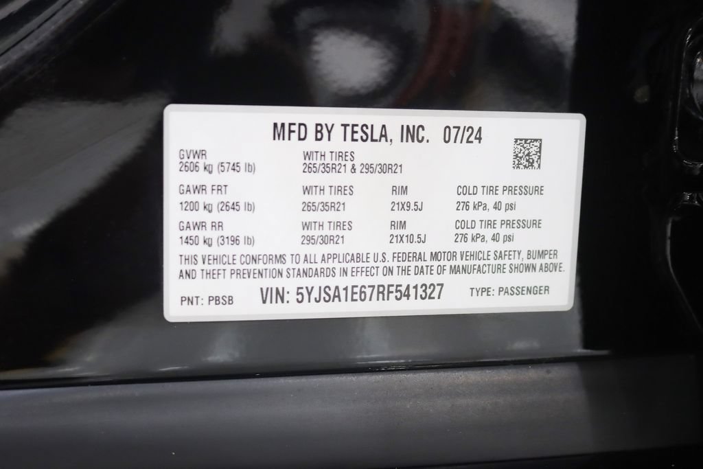 Used 2024 Tesla Model S Plaid AWD/4WD image 43