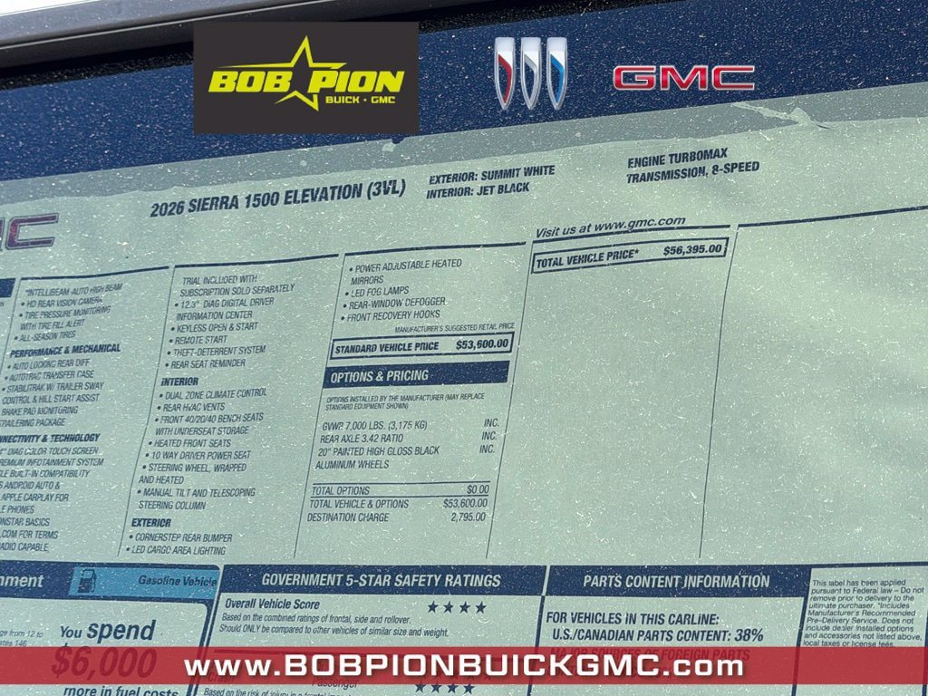 New 2026 GMC Sierra 1500 Elevation AWD/4WD image 8