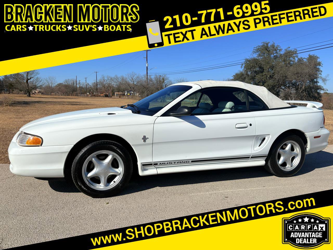 Used 1998 Ford Mustang Convertible image 1