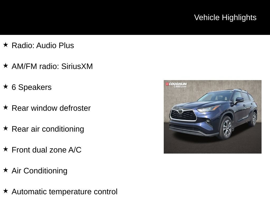 Used 2022 Toyota Highlander XLE AWD/4WD image 2