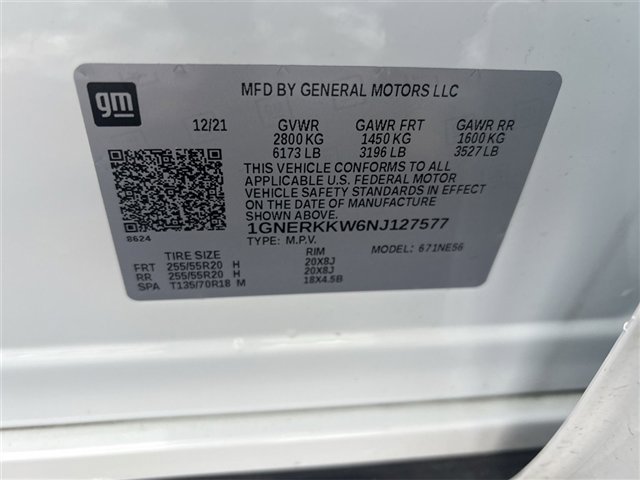 Used 2022 Chevrolet Traverse Premier w/ LPO, Floor Liner Package image 34