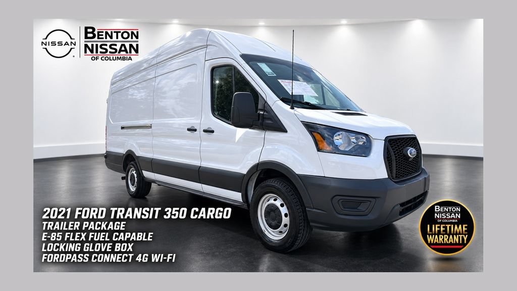 Used 2021 Ford Transit 350 148 High Roof Extended RWD image 1