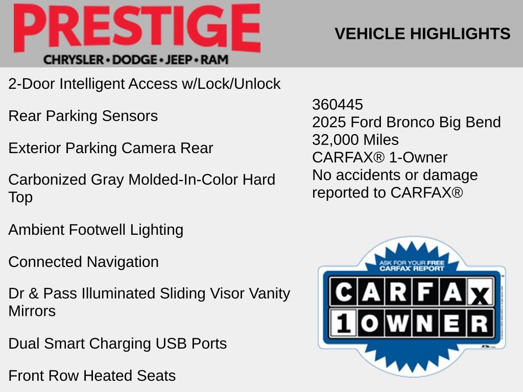 Used 2025 Ford Bronco Big Bend AWD/4WD image 6