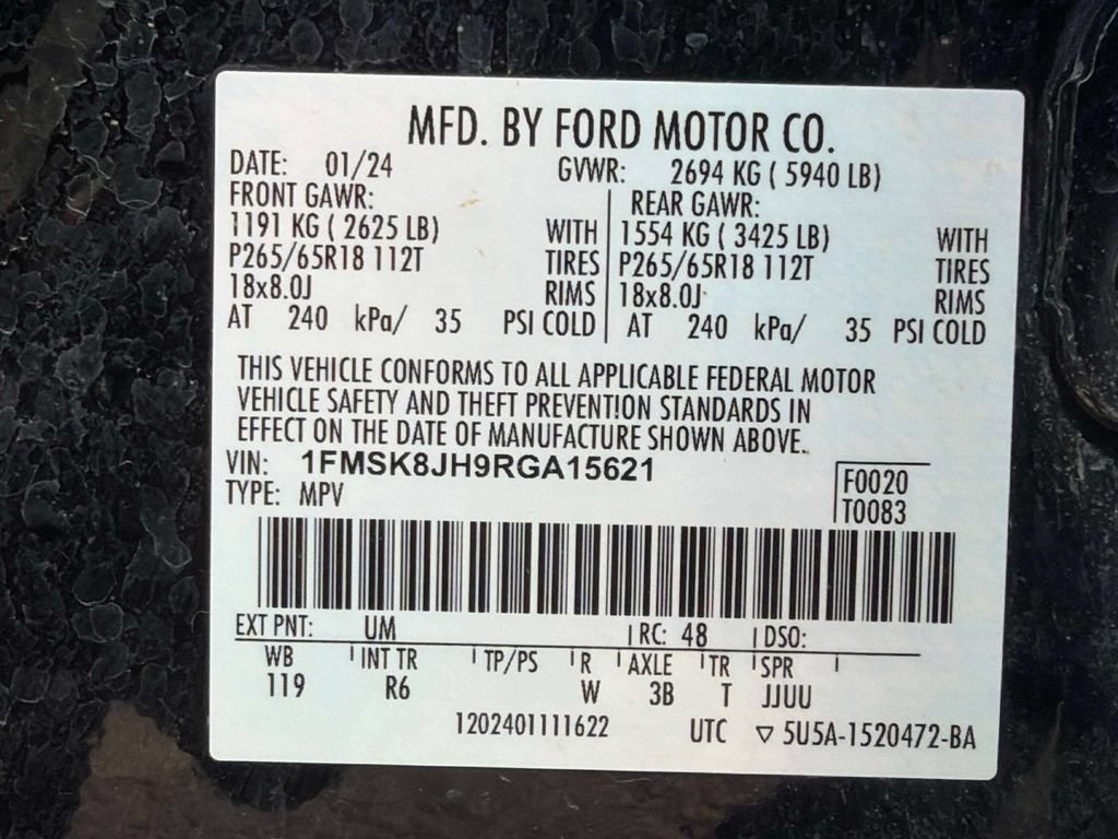 Used 2024 Ford Explorer Timberline w/ Timberline Technology Package AWD/4WD image 37