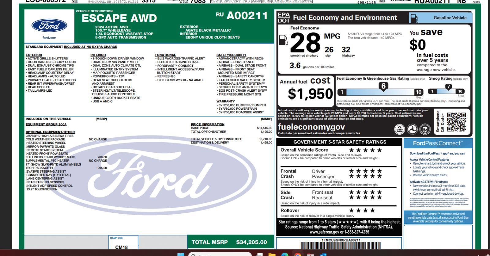 Used 2024 Ford Escape Active w/ Tech Pack #1 image 4