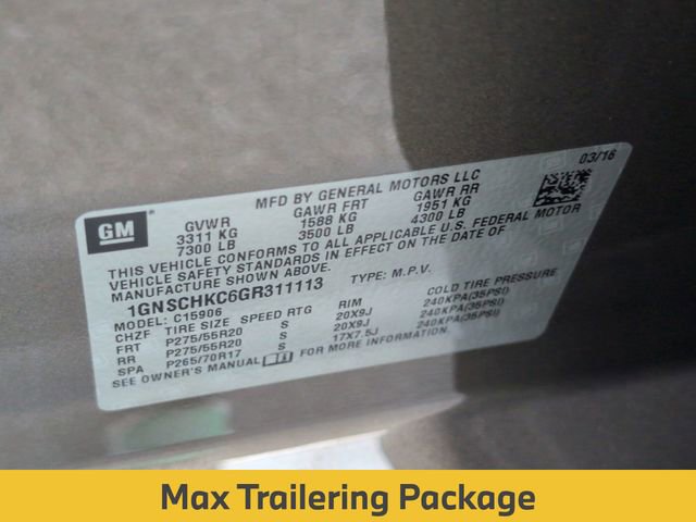 Used 2016 Chevrolet Suburban LT w/ Max Trailering Package image 28