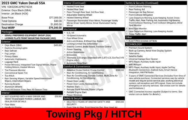 Used 2023 GMC Yukon Denali AWD/4WD image 12