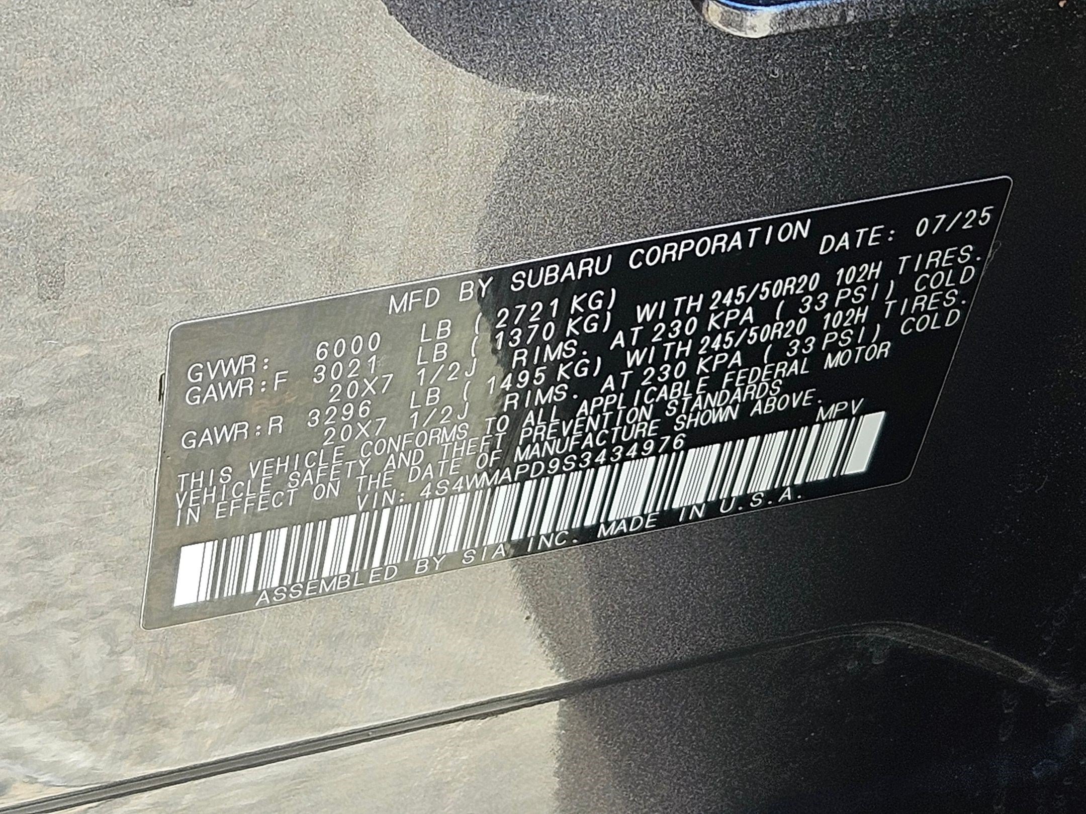 Used 2025 Subaru Ascent Limited AWD/4WD image 34
