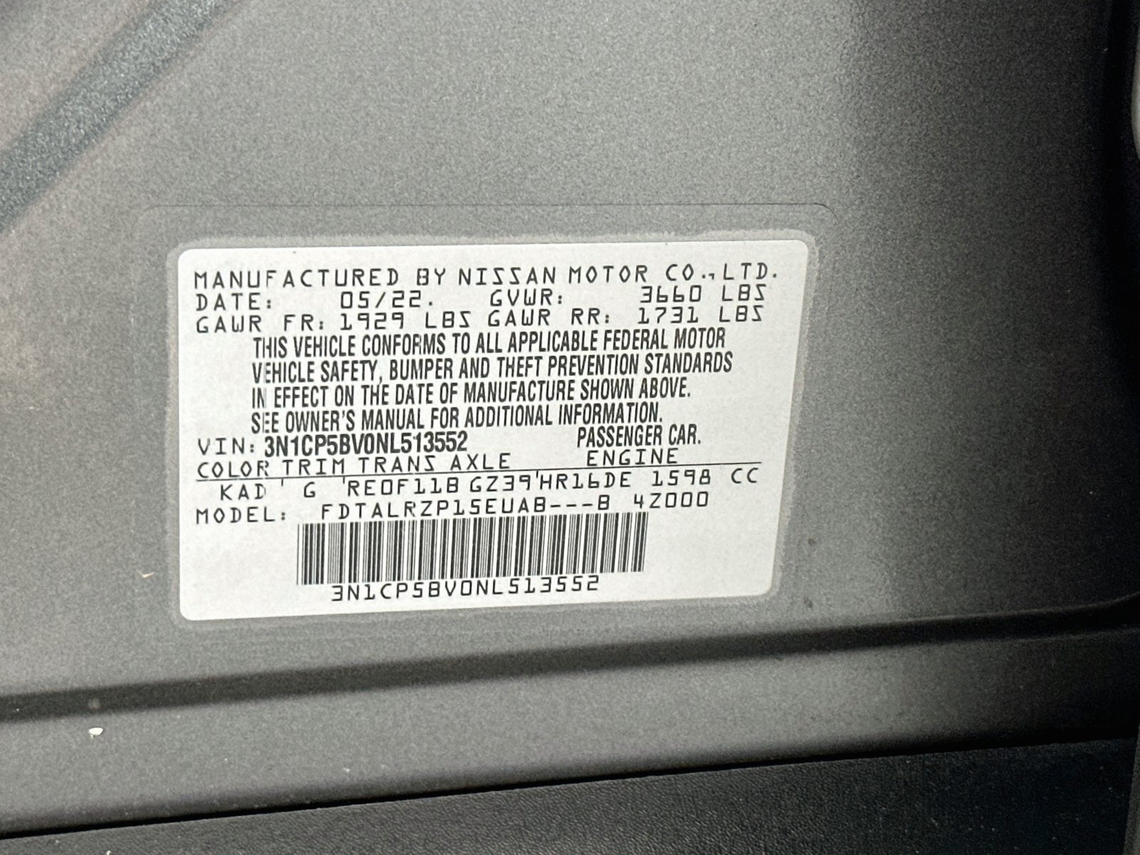 Certified 2022 Nissan Kicks S FWD image 30