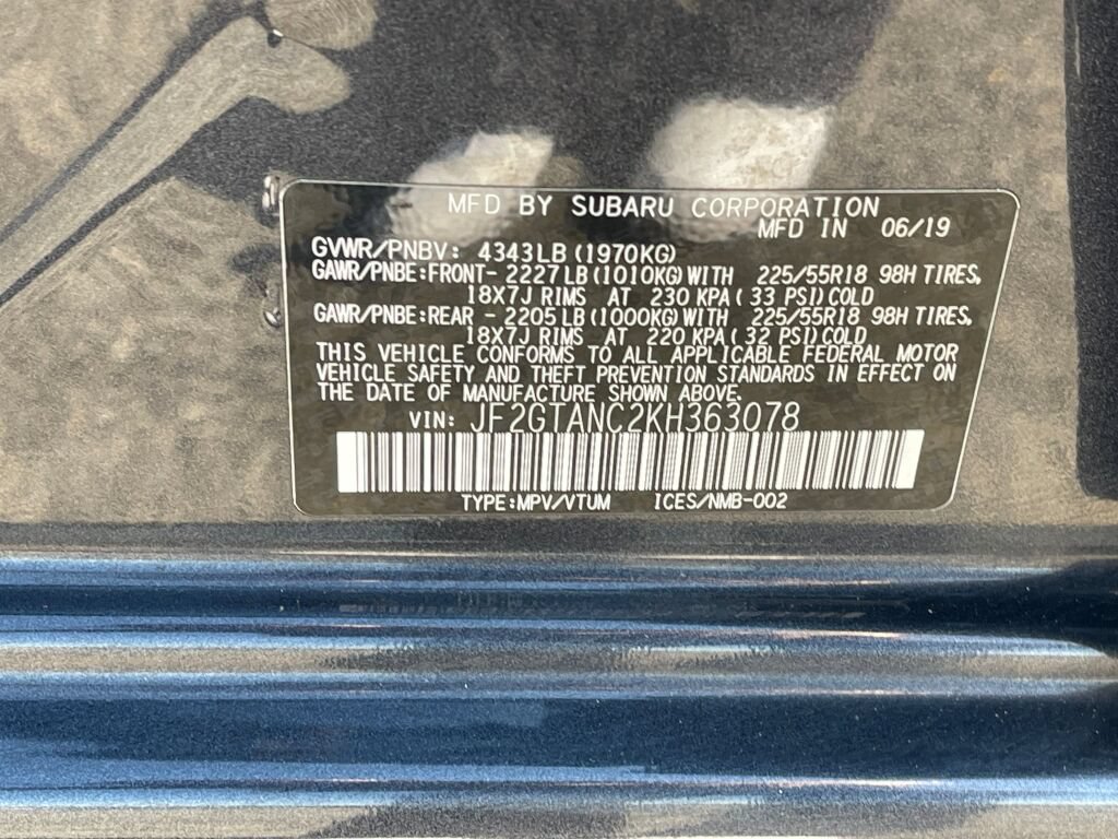 Used 2019 Subaru Crosstrek 2.0i Limited w/ Moonroof Package w/Navigation AWD/4WD image 39