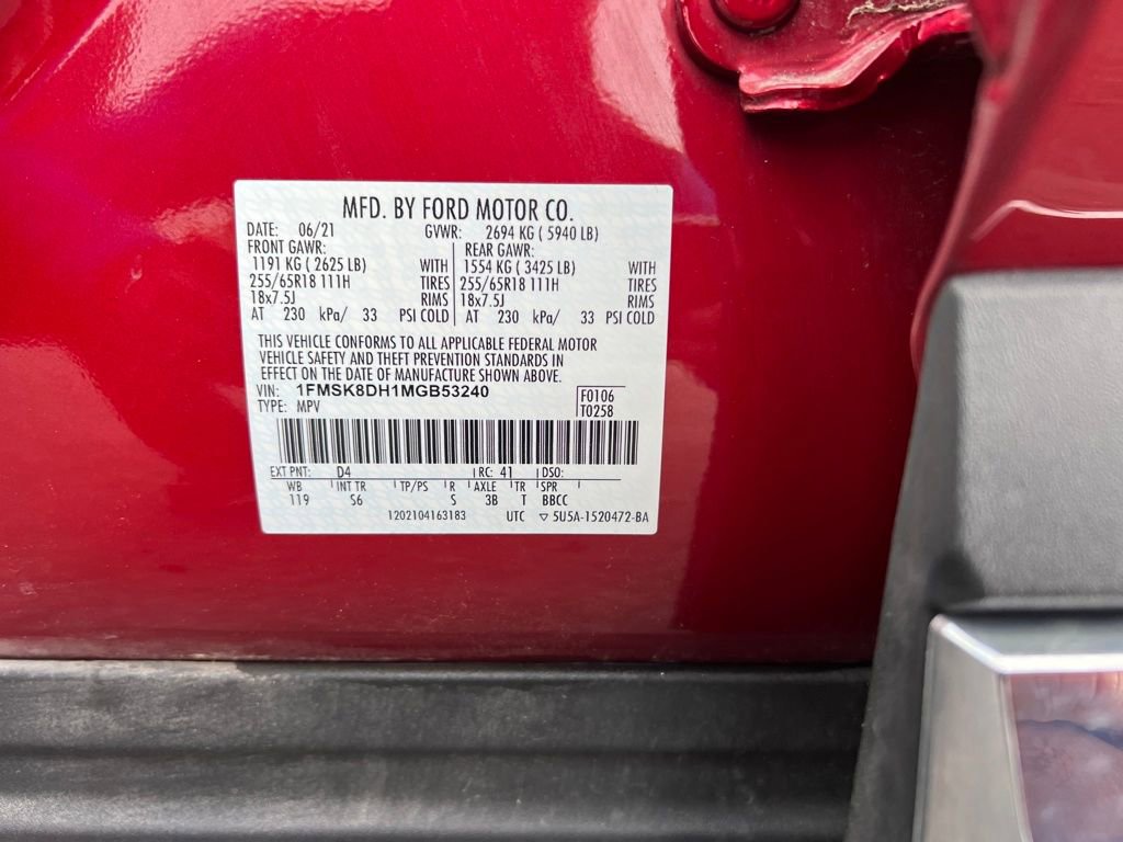 Used 2021 Ford Explorer XLT w/ Equipment Group 202A image 31