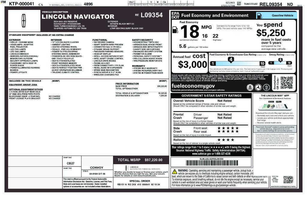 Used 2024 Lincoln Navigator Reserve AWD/4WD image 28