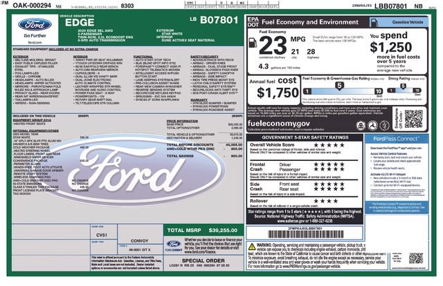 Used 2020 Ford Edge SEL w/ Convenience Package AWD/4WD image 40