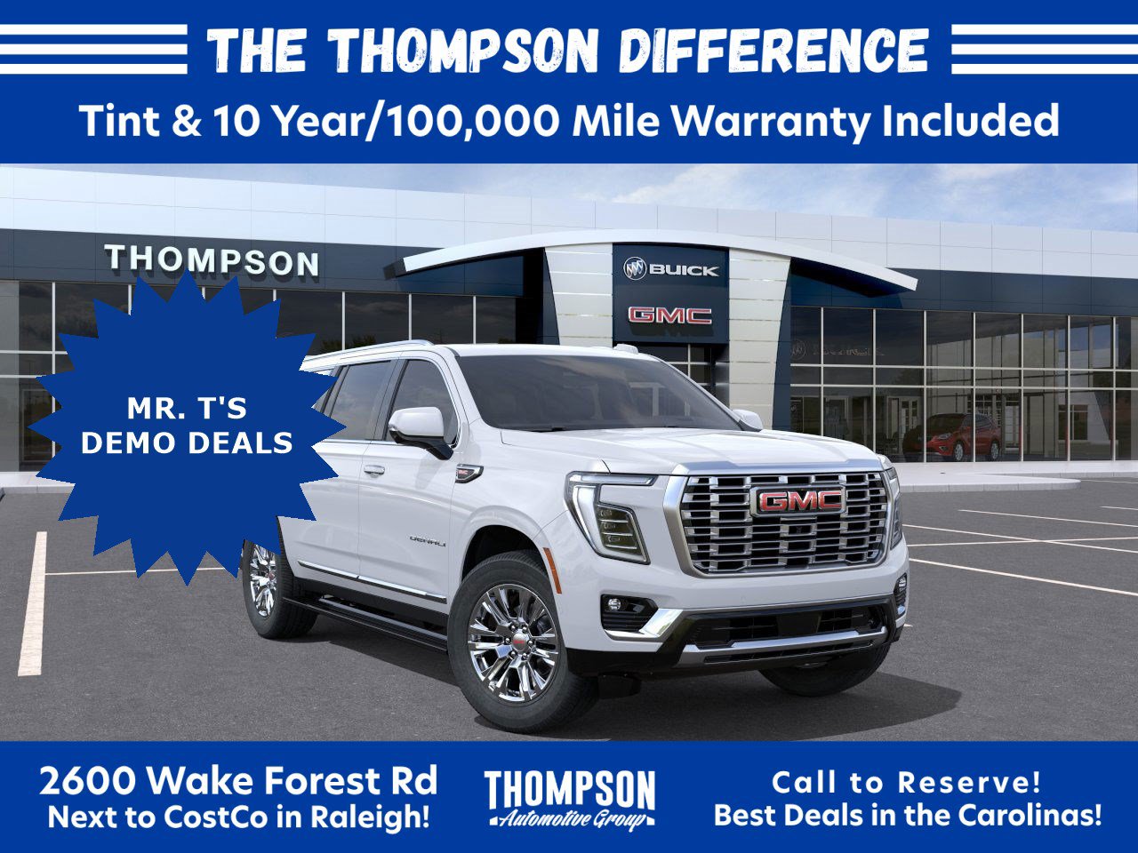 New 2026 GMC Yukon XL Denali w/ Sun & Power Step Package