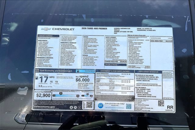New 2026 Chevrolet Tahoe Premier AWD/4WD image 15