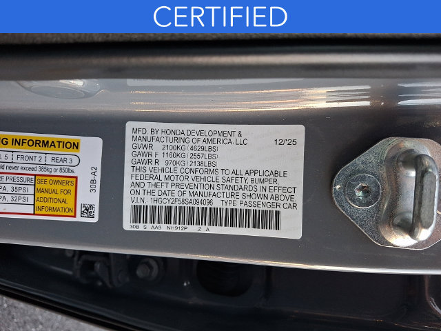 Certified 2025 Honda Accord Sport image 28