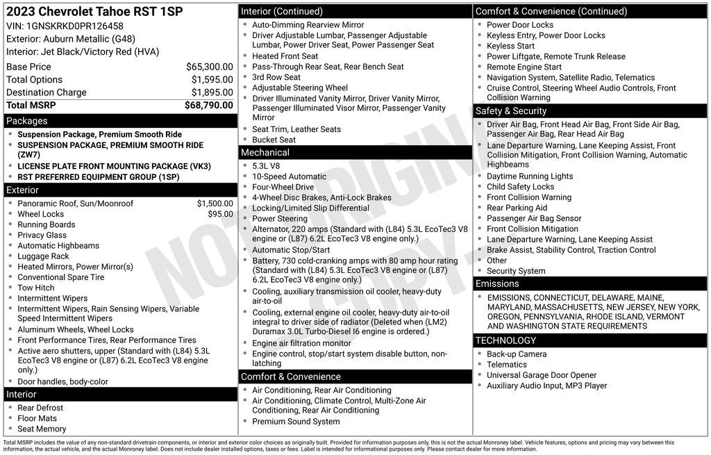 Used 2023 Chevrolet Tahoe RST image 15