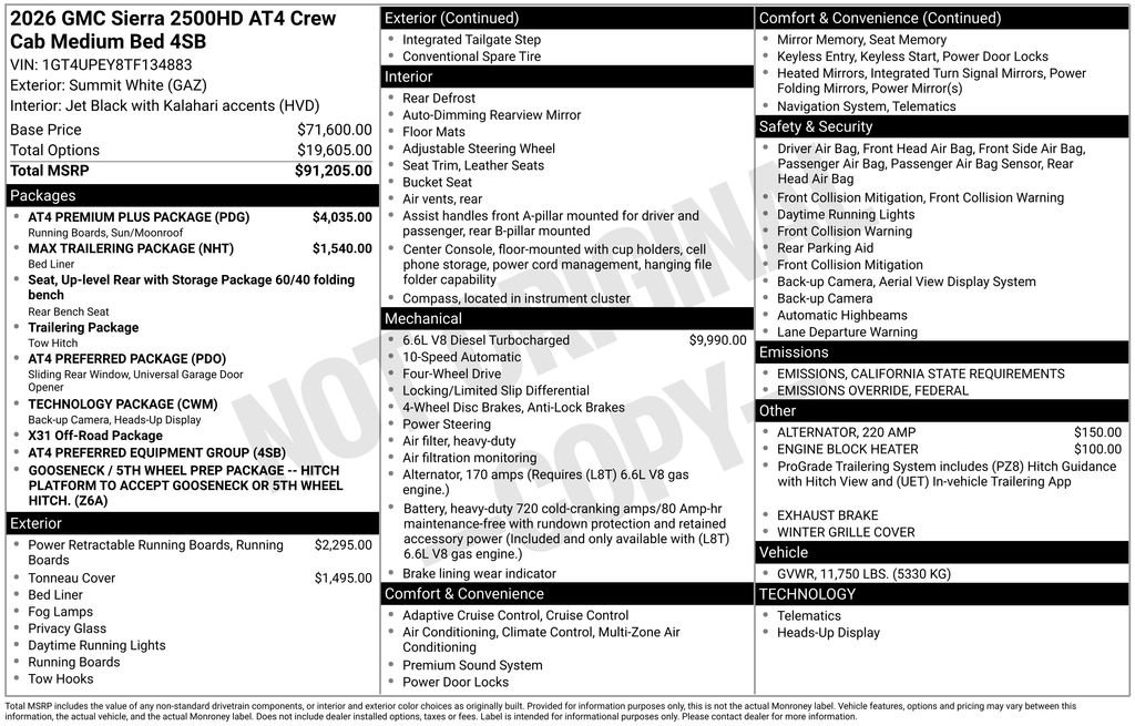 New 2026 GMC Sierra 2500 AT4 w/ AT4 Premium Plus Package image 4