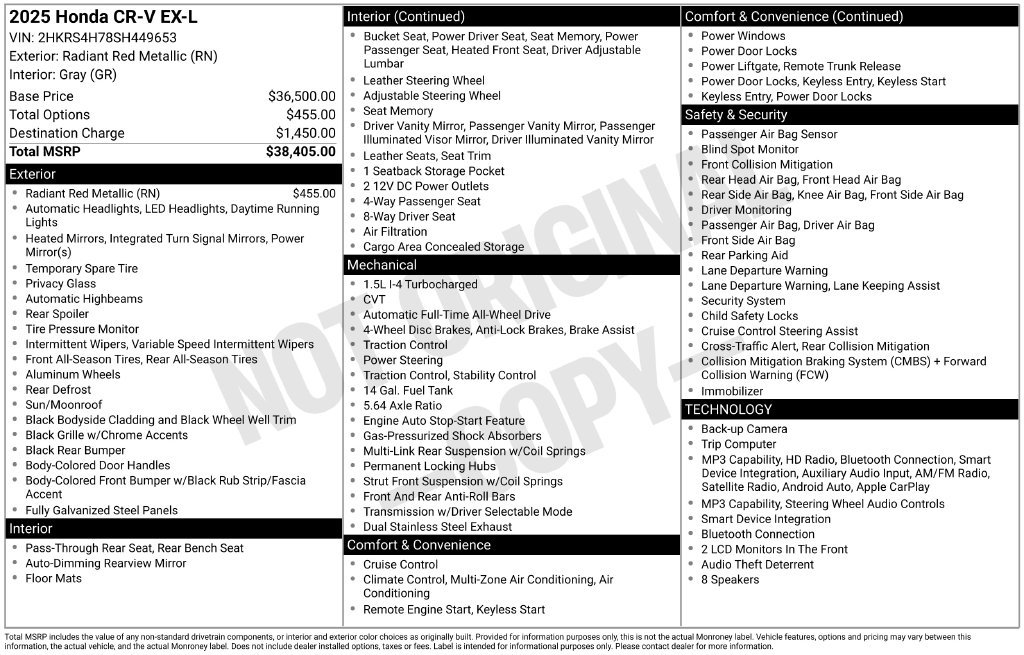 Used 2025 Honda CR-V EX-L image 25