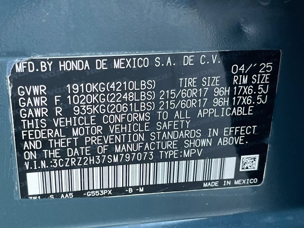Used 2025 Honda HR-V LX image 29